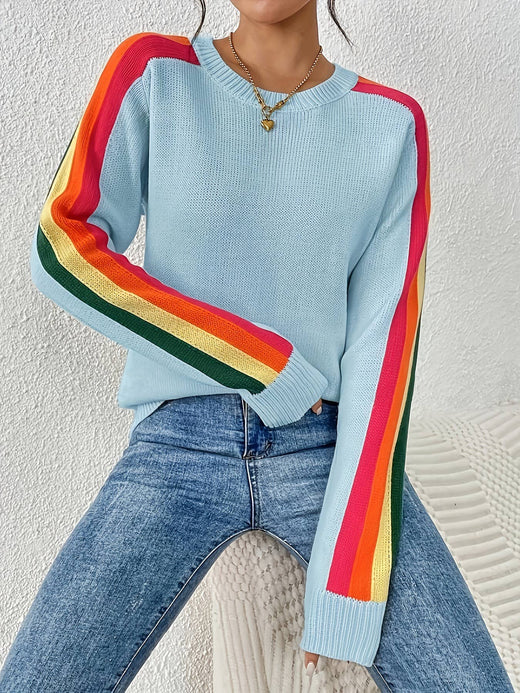 Rainbow Knit Sweater