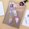 Striped Horse Print Twilly Scarf
