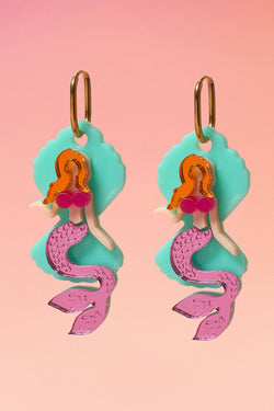 Mermaid Acrylic Earrings