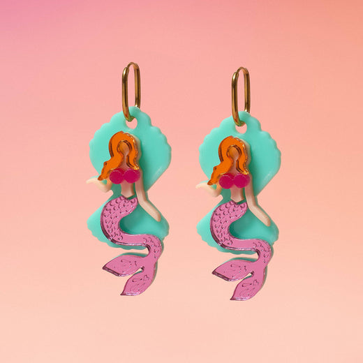 Mermaid Acrylic Earrings