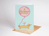 A Tini Weenie Bit Older Martini Dog Birthday Card