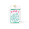 Large Mahjong Joker Tile Glass Christmas Ornament