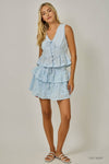 Floral Eyelet Lace Peplum Blouse