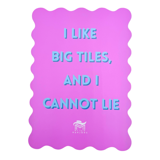 Mahjong Scalloped Shuffle Card