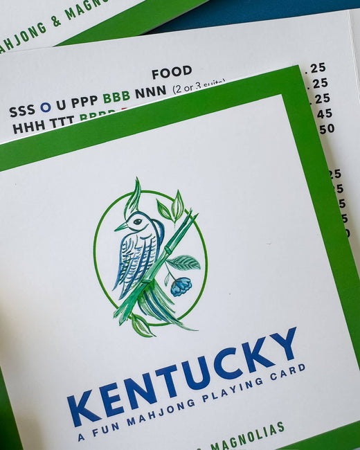 Kentucky: A Fun Mahjong Playing Card (Set of 4)