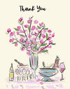Thank You With Flowers Card