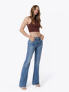 High Rise Bootcut Pin Tuck