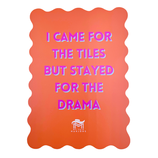 Mahjong Scalloped Shuffle Card