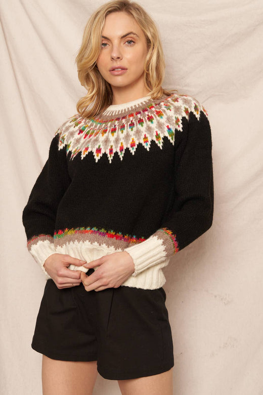 Fair Isle Knit Sweater