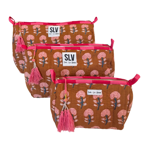 Quilted Cosmetic Pouch