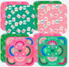 Bonjour Mahjong Coasters Set of 4