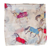 Lila Horses in Blankets Scarf -36