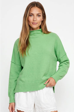 Mock Neck Pullover Sweater