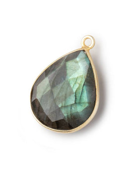 Labradorite Teardrop Charm