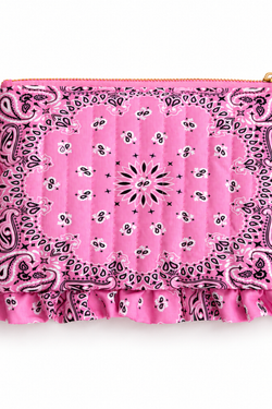 Bandana Ruffle Everything Pouch