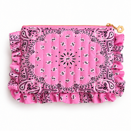 Bandana Ruffle Everything Pouch