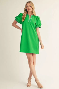 Kelly Green Shift Dress