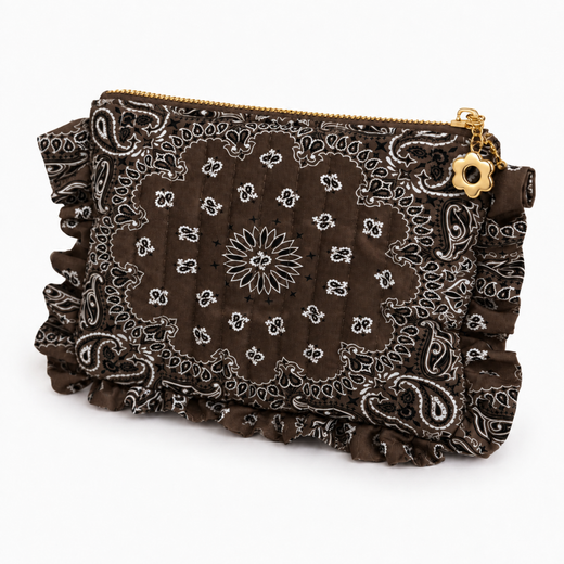 Bandana Ruffle Everything Pouch