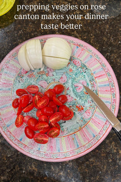 Grandmillennial China Plate Cutting Board