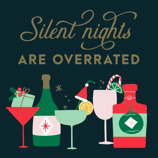 Funny Christmas Napkins | Silent Nights Are Overrated