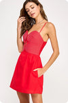 Braided Detail Mini Dress