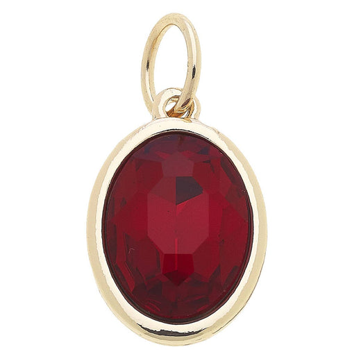 Birthstone Glass Charm
