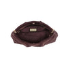 Elva Croc Embossed Faux Suede Clutch