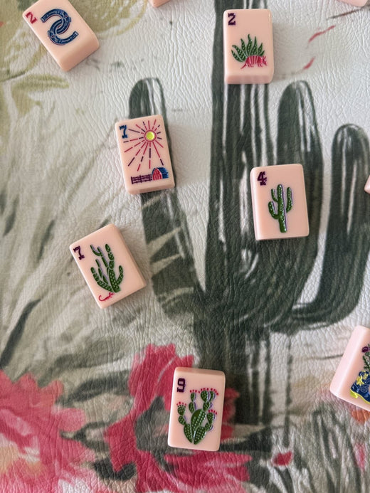 Rochelle Stayed an Extra Week at the Dude Ranch  Mahjong Mat