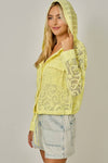 Crochet Lace Hoodie Jacket