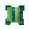 Laura Park  Resin Striped Square Coaster Set