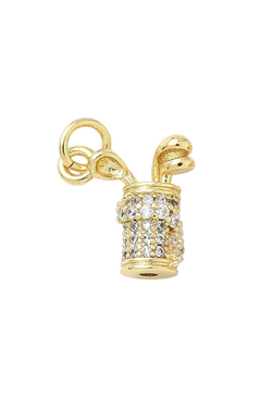 Gold Glitz Golf Bag Charm