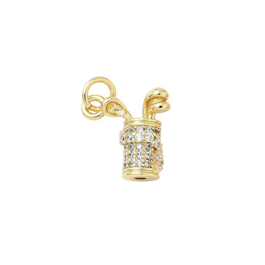 Gold Glitz Golf Bag Charm