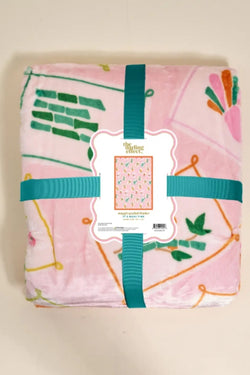 Snuggle Up Plush Blanket–It's Mahj Time