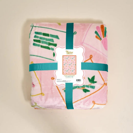 Snuggle Up Plush Blanket–It's Mahj Time