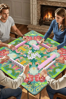 Summer Flamingo Mahjong Mat