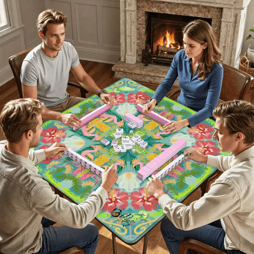Summer Flamingo Mahjong Mat