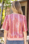 Vertical Stripe Sequins Top