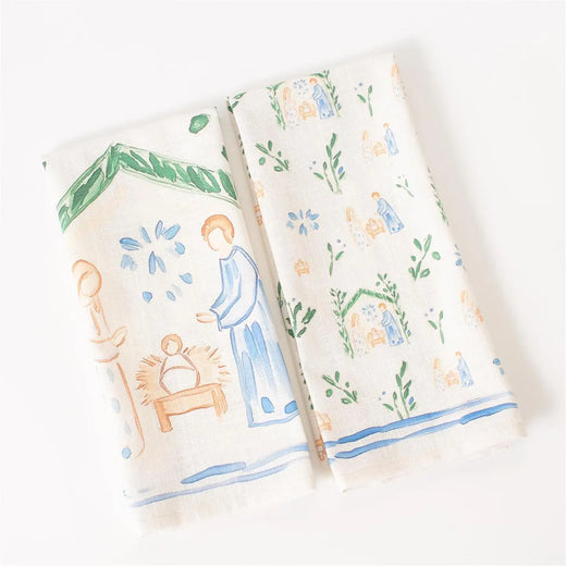 Nativity Holiday Dish Towel
