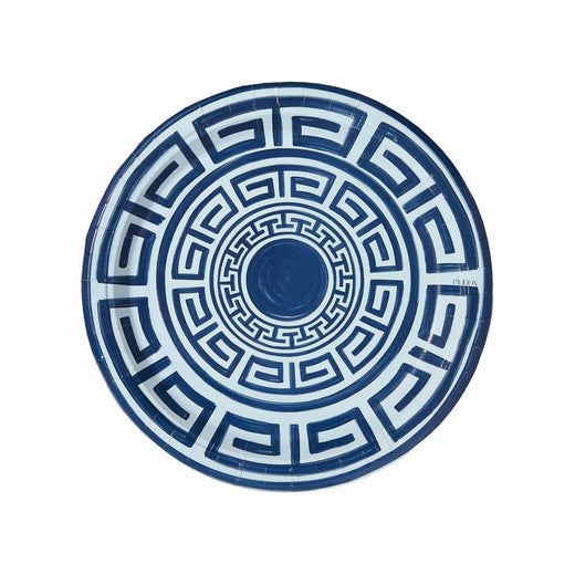 Greek Key Pavilion Dinner Plates - 8 per pac