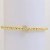 Gold Beaded Initial Bracelets