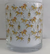 Racehorses Repeat Pattern Rocks Glass