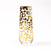 Gold Leopard Stemless Champagne Glass