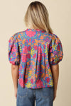 Naomi Floral Puff Sleeve Blouse