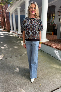 High Rise Slant Vintage Flare Jeans