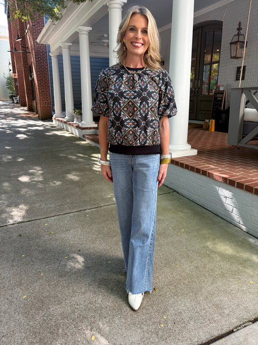 High Rise Slant Vintage Flare Jeans
