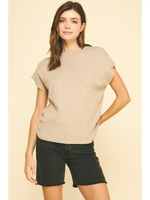 Sweater Vest with Shirring Detail