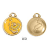 Zodiac Charm - 18K Gold PVD Epoxy