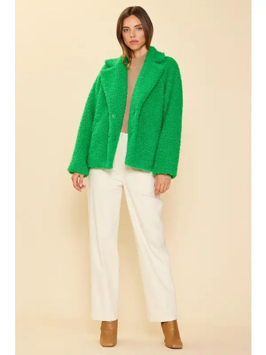 Faux Fur Sherpa Jacket