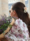 Flower Mahjong Claw Hair Clip