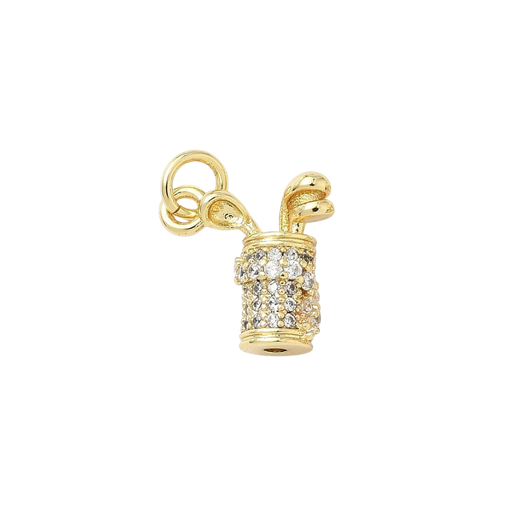Gold Glitz Golf Bag Charm